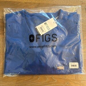 FIGS Catarina Scrub Top- Royal Blue, NIB, 3XL